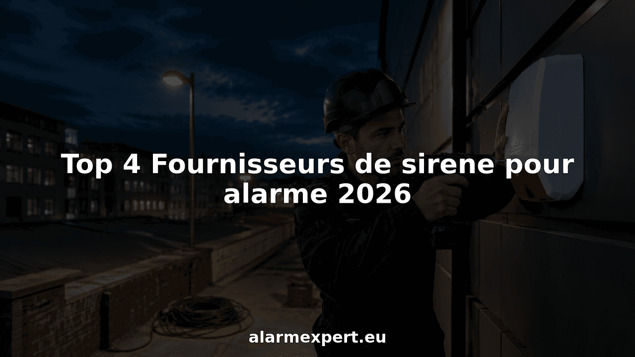 Top 4 Fournisseurs de sirene pour alarme 2026